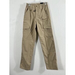 Propper Tactical Pants Mens 28x34 Khaki Ripstop Cargo Teflon Stain Resistant‎